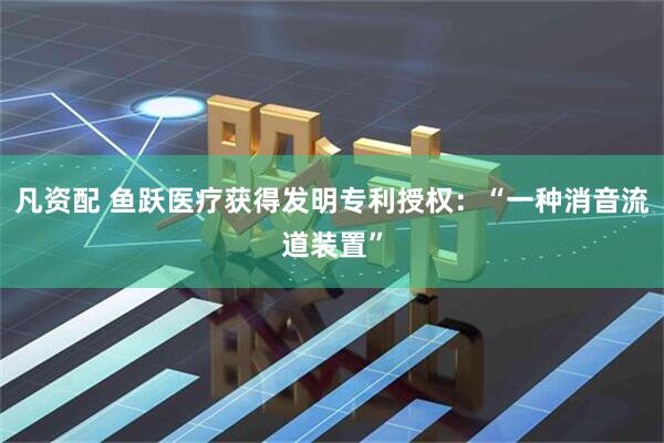 凡资配 鱼跃医疗获得发明专利授权：“一种消音流道装置”