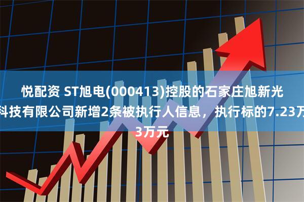 悦配资 ST旭电(000413)控股的石家庄旭新光电科技有限公司新增2条被执行人信息，执行标的7.23万元