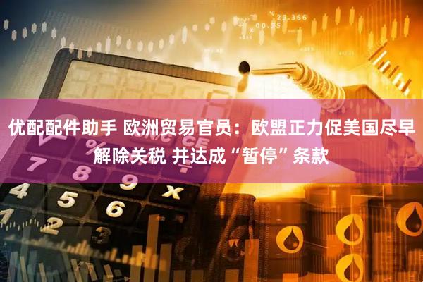 优配配件助手 欧洲贸易官员：欧盟正力促美国尽早解除关税 并达成“暂停”条款