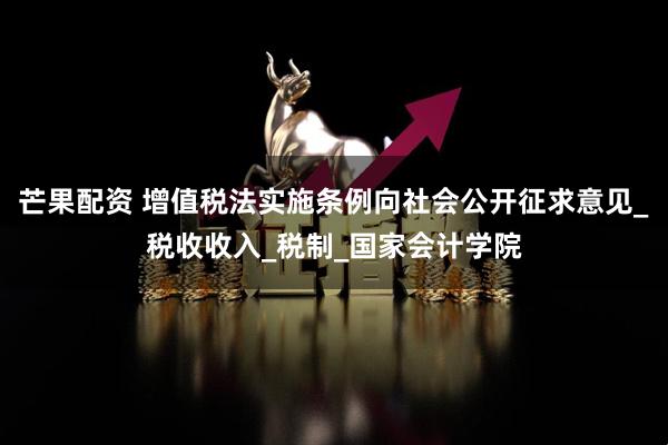 芒果配资 增值税法实施条例向社会公开征求意见_税收收入_税制_国家会计学院