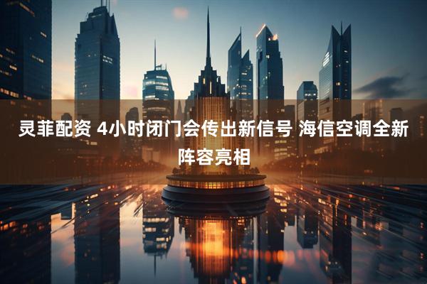 灵菲配资 4小时闭门会传出新信号 海信空调全新阵容亮相
